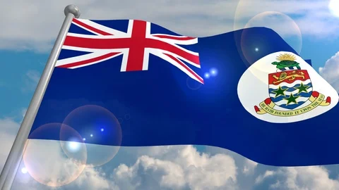 Developing the flag in the wind. Stock Footage 104017954