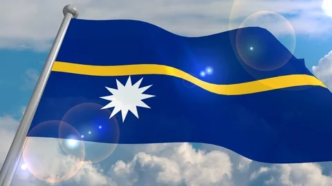 Developing the flag in the wind. 스톡 동영상 106676100