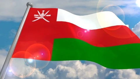 Developing the flag in the wind. Video stock 107830937
