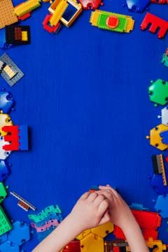 Developing game details of the children's designer as a background place for the 스톡 사진