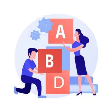 Developing game vector concept metaphor Illustrazione stock