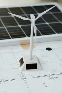 Developing Green Energy In Office Stock Photos