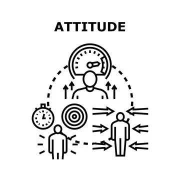 Developing individual mindset, values, and strong character Stock Illustration