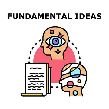 Developing knowledge and thinking fundamental ideas Illustrazione stock