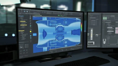 Developing Machine Parts And Mechanisms For Automotive Industry Production Stock Footage 224851171