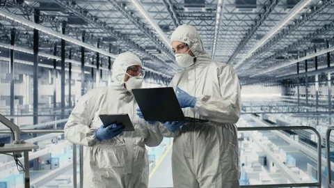 Developing microchips, advanced electronics automation and EDA engineers Stock Footage 333382121