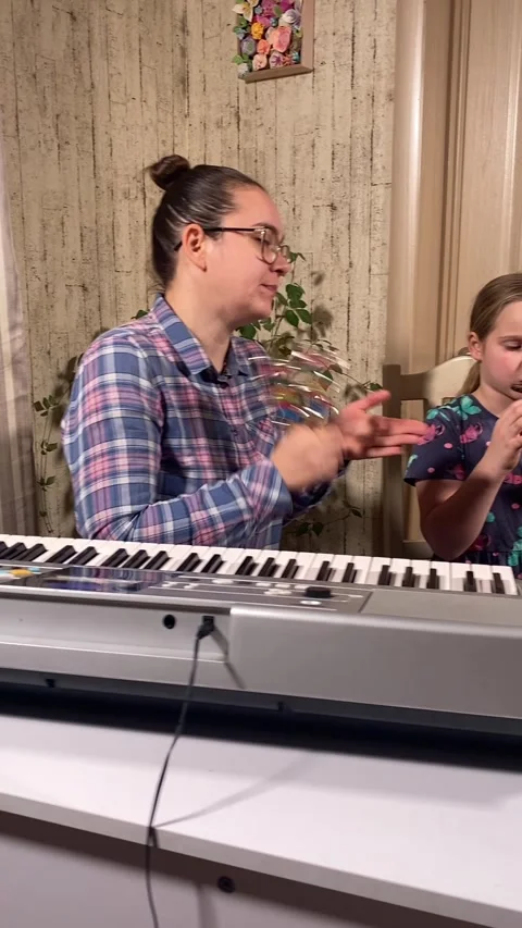 Developing musical skills Video stock 320934105
