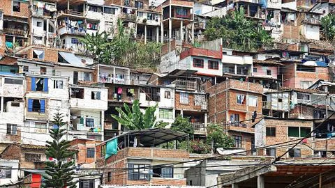 Developing Nation Impoverished Houses Stock Photos