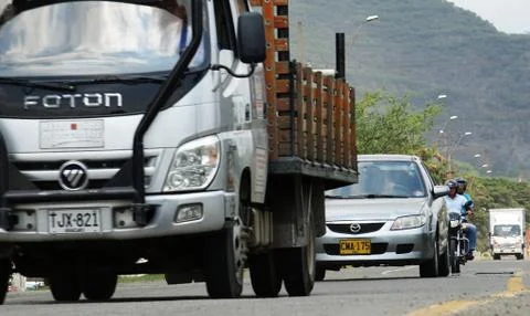 Developing Nation Road Traffic Foto stock