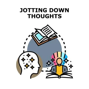 Developing new ideas and creative thinking process イラスト素材