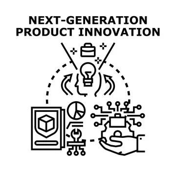 Developing next generation product innovation strategy Stock Illustration