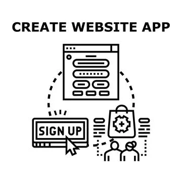 Developing an online platform creating digital solutions イラスト素材