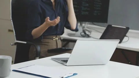 Developing programmer Team Development Website design and coding technologi.. Stock Footage 309836877