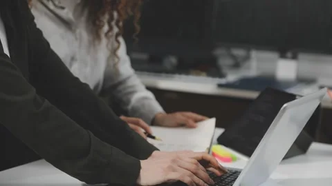 Developing programmer Team Development Website design and coding technologi.. Stock Footage 309836968