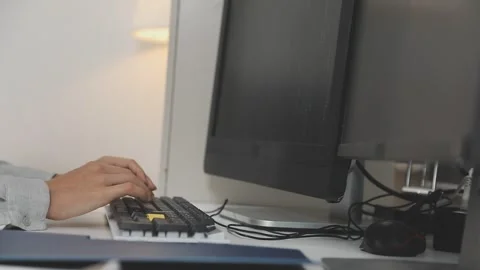 Developing programmer Team Development Website design and coding technologi.. Stock Footage 309836970