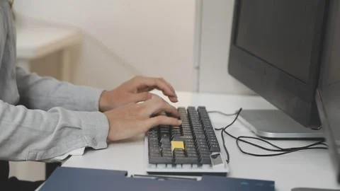 Developing programmer Team Development Website design and coding technologi.. Stock Footage 309836975