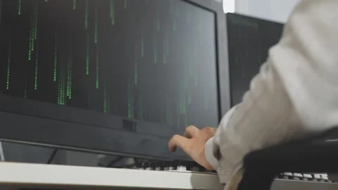 Developing programmer Team Development Website design and coding technologi.. Stock Footage 309836992