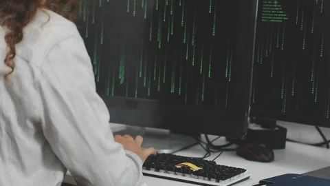 Developing programmer Team Development Website design and coding technologi.. Stock Footage 309837002