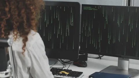 Developing programmer Team Development Website design and coding technologi.. Stock Footage 309837003