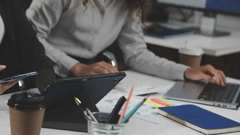 Developing programmer Team Development Website design and coding technologi.. Stock Footage 309837077