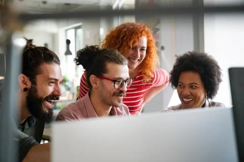 Developing programming and coding technologies. Programmer working in a sof.. Foto stock