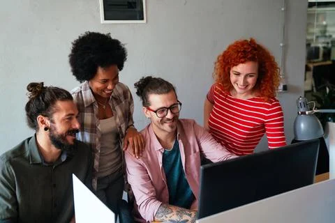 Developing programming and coding technologies. Programmer working in a sof.. Stock-Fotos