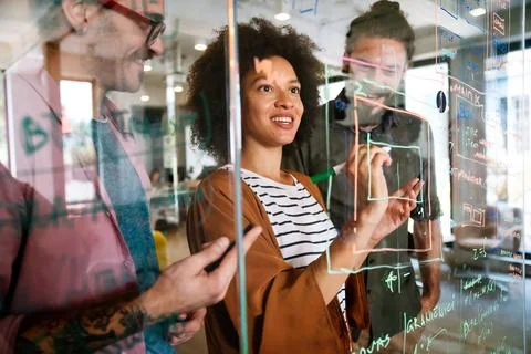 Developing programming and coding technologies. Programmer working in a sof.. Stock-Fotos