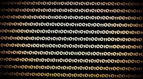 Developing programming binary code. Abstract Binary Software Programming Code. Stock Photos