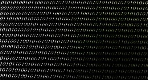 Developing programming binary code. Abstract Binary Software Programming Code. Stock Photos