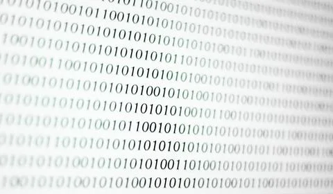 Developing programming binary code. Abstract Binary Software Programming Code. Stock Photos
