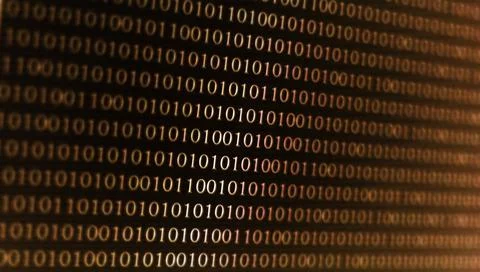 Developing programming binary code. Abstract Binary Software Programming Code Foto stock