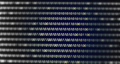Developing programming binary code. Abstract Binary Software Programming Code. Stock Photos