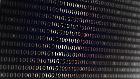 Developing programming binary code. Abstract Binary Software Programming Code. Stock Photos