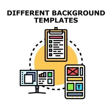 Developing responsive web templates for different devices イラスト素材