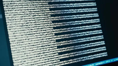 Developing Software Code Shown on a Computer Monitor in a Dark Room 库存影片 331164824