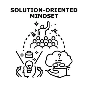 Developing a solution oriented mindset for business challenges Illustration