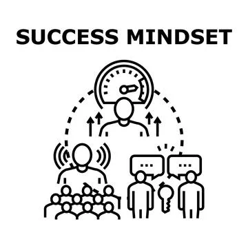 Developing success mindset, leadership, and personal growth strategy Illustrazione stock