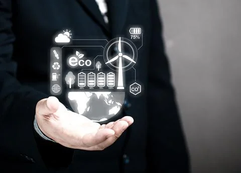 Developing sustainable CO2 concepts and low reduce CO2 emissions and carbon.. Stock Photos