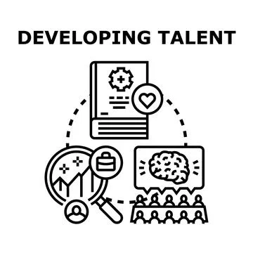 Developing talent concept finding new opportunities 스톡 일러스트