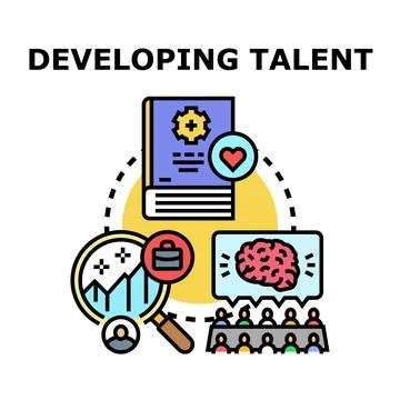 Developing talent concept finding new opportunities Stock Illustration