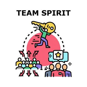 Developing team spirit for shared success key solution イラスト素材