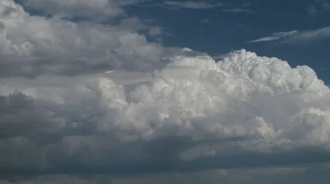 Developing Thunderstorms Stock Footage 54718694