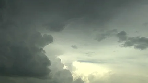 Developing Thunderstorms Stock Footage 54721628
