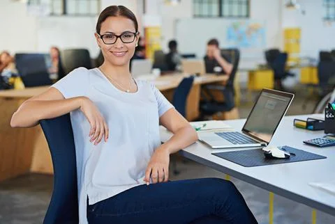 Developing tomorrows tech today. a designer at their workstation in an office. Stock Photos
