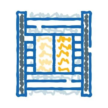 Developing user interface web layout wireframe blueprint Stock Illustration