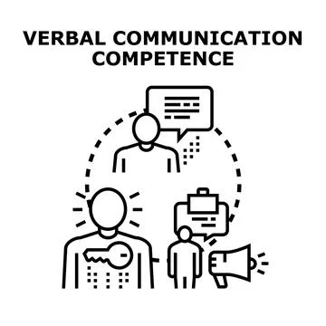 Developing verbal communication competence and public speaking skills Illustration