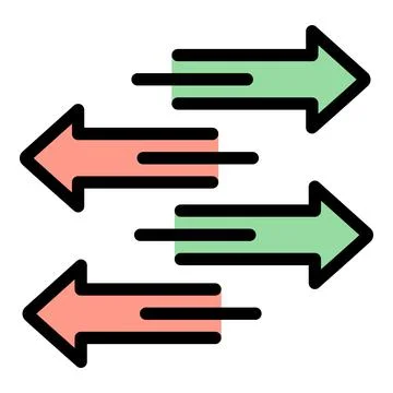 Development adaptation icon color outline vector Stockillustratie