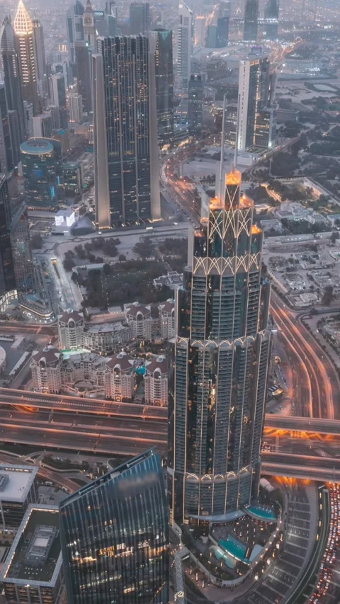 Development And Construction Background Concept Night Hyperlapse Time Lapse. Stock Footage 333486895