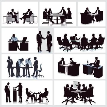 Development and meeting in the office Stock Illustration
