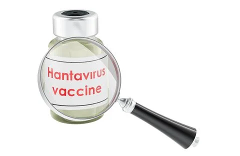 Development and testing of hantavirus vaccine, 3d rendering Ilustração Stock
